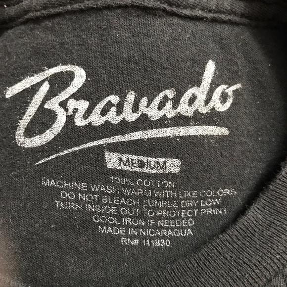 Bravado Guns N’ Roses T shirt black M skeletons - Picture 4 of 7